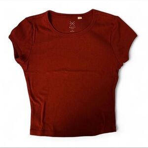 pacsun basics red baby tee